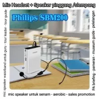 PHILIPS SBM200 - SPEAKER PINGGANG WAISTBAND PLUS HEADSET MIC - putih