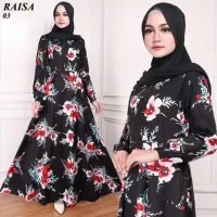 Maxi Raisa Rose (03) Baju Muslim Wanita Gamis Model Kekinian Terbaru