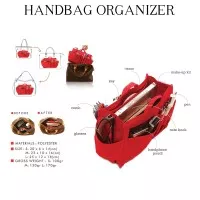 D`renbellony Handbag Organizer Medium-Tas Bag Organizer-Dalaman tas - Red