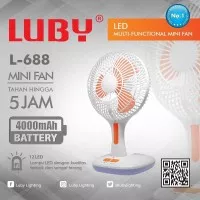 Luby L 688 - kipas Angin Multi Fungsi - Emergency Power Bank USB