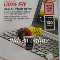 SANDISK FLASHDISK 32GB USB 3.0 ULTRA FIT CZ43 UP TO 150MBPS