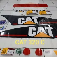 Stiker Cat 320 C Stiker Excavator Cat