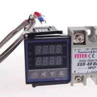 RKC REX-C100 digital PID Temperature Controller kit dan SSR 40A
