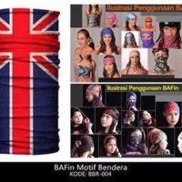 BAFin Bendera Inggris BBR 004 Buff Masker Baff Bandana Multifungsi