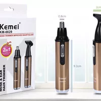 KEMEI KM-6629 2 in 1 Rechargeable Nose Beard Hair Trimmer