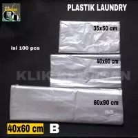 PLASTIK LAUNDRY 40X60 CM 100PCS/KANTONG PLASTIK TAS PLASTIK KRESEK BAG