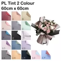 PL Tint 2 Colour 3 lembar - cellophane - best seller - wrapping flower