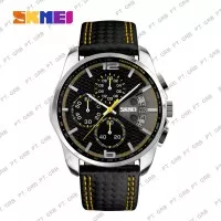 Jam Tangan Pria Analog SKMEI 9106 Yellow Water Resistant 50M