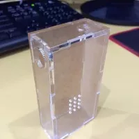 Akrilik Box Mod Vapor Vape Double Baterai