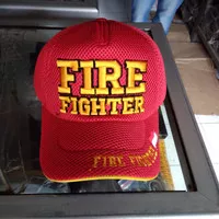 Topi Fire Fighter Jaring Double Mask