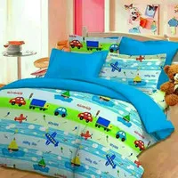 sprei murah merk star/bintang kecil motif travel time uk 160x200