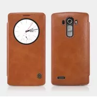 Smart Casing Cover HP LG G4 Flip Leather View Cover NILLKIN QIN Case