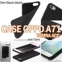  SOFT CASE BLACK MATTE OPPO A71. BACK CASE SLIM ANTI MINYAK