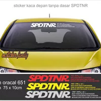 sticker kaca depan spdtnr sticker speedtuner tanpa dasar