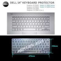 Keyboard Protector DELL Inspiron 14 - Vostro 14  -  PREMIUM TPU Clear