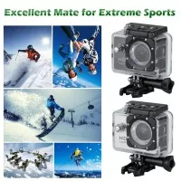 Action Camera Sport 12MP olah raga Waterproof anti air kamera motor