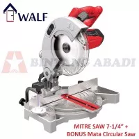 WALF Laser Mitre Saw 7-1/4" (190 mm) / Mesin Gergaji Duduk 900 Watt