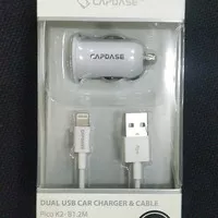 Capdase Dual USB Car Charger Pico K2 + Cable L-Pin 1.2 meter