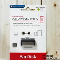 Sandisk OTG 16gb Dual Drive Type C USB 3.1