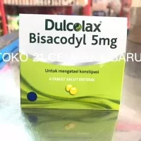 Obat DULCOLAX BISACODYL 5mg 1 STRIP @ 4 TABLET | Konstipasi BAB 5 mg