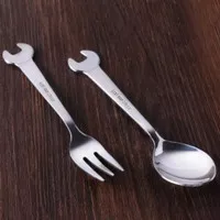 Wrench Shape Stainless Steel Tableware Spoon Forks