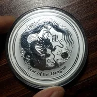 Koin Perak Silver Coin Dragon 2012 - 2 Troy Ounce