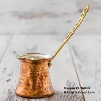Cezve ibrik ukuran XL turkish coffee copper tembaga kopi turki