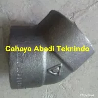 Elbow besi 45derajat class 3000 drat 1/4(inch)