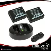 Wasabi Power Battery ( 2 Pack ) & Charger For Fujifilm NP-W126 NPW126