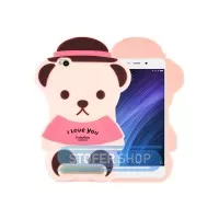 3D Case Xiaomi Redmi 4a Softcase 4D Karakter Boneka Bear