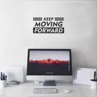 Wall Sticker A4 Quotes Keep Moving Forward Stiker Cutting Sticker