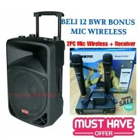 Speaker Portable Meeting Wireless Baretone 12 BWR 4BH MIC WIRELESS