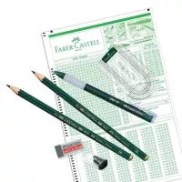 Pensil faber castel paket ujian