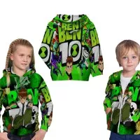 jaket anak custom ben10 fullprint sublimation