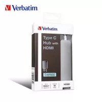 Verbatim Type C Hub with 1 HDMI 65282 Type-C Hub 2 usb port 3.0 #65282