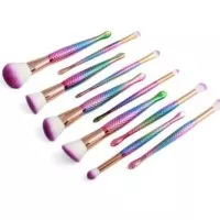 10Pcs Mermaid Beauty Cosmetic Makeup Brush Tool Set Foundation