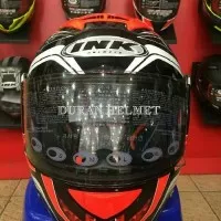 HELM INK CL MAX SERI 5 BLACK/WHITE/RED FLUO