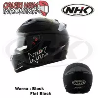 Helm NHK RX9 Black Solid Doff Glossy Full Face