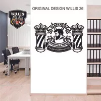 CUTTING STIKER BARBER SHOP PULANG DIJAMIN GANTENG STICKER 100 CM