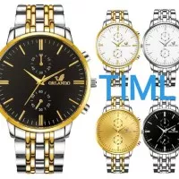 Orlando 5 Warna Ready Stock Jam Tangan Pria Korea Quartz Stainless Ste