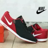 FREE BONUS!!! Sepatu Casual Nike Jogging I Import Men - Black Red