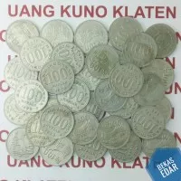 100 Rupiah tahun 1973 tebal rumah gadang uang koin kuno bekas