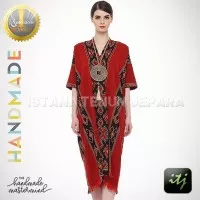 Dress Batik Wanita Tenun Jepara Motif Toraja