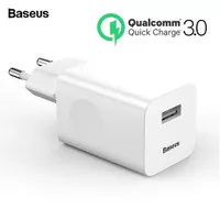 BASEUS CCALL-BX02 24W USB Charger QC3.0 Wall Charger WHITE