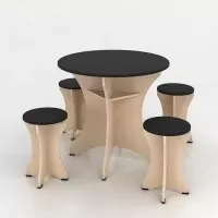 meja makan kecil prodesign diameter 80 cm