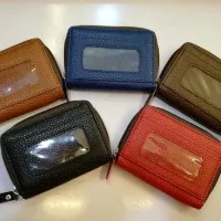 Dompet kartu / Card holder / tempat kartu bahan kulit jeruk