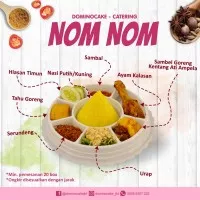 Tumpeng mini - Nasi Tumpeng Mini Nom Nom 20 box - Dominocake Catering