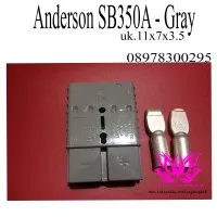Socket Battery ANDERSON REMA 350A for forklift Grey