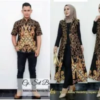 Couple Longcardi Baju Batik Couple Outer Sarimbit Longcardy Batik