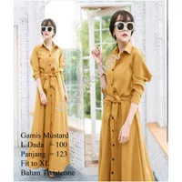 [Gamis Dusty + Gamis Mustard + Fit To XL]